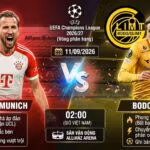 Nhận định trận đấu Bayern Munich vs Bodo Glimt tại vòng phân hạng Champions League